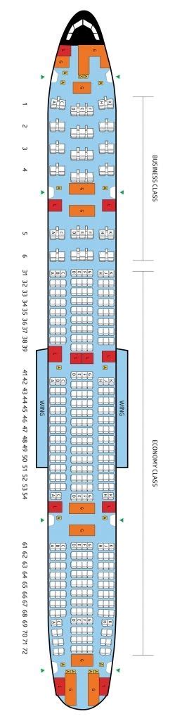 plattegrond boeing 777-300